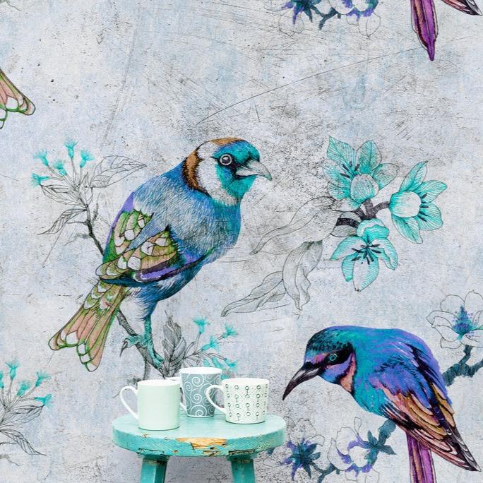 MAGIQUE LOVE BIRDS by Milou Neelen - Hôtel Magique on Artfully Walls