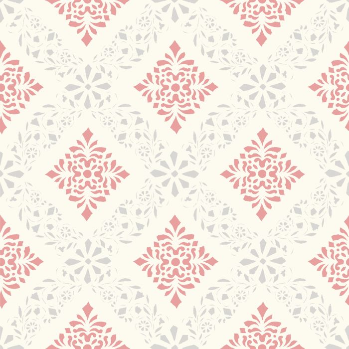 Dellen Wallpaper - Red/Grey