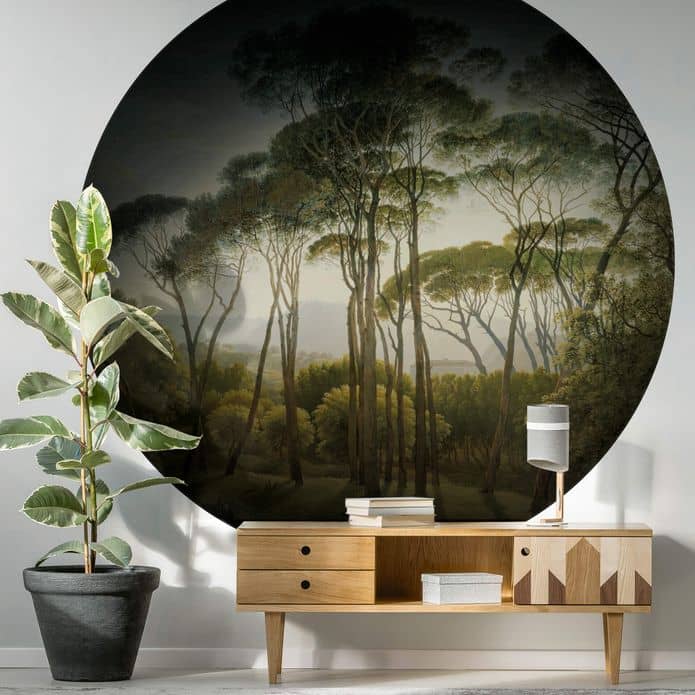 Italian Landscape - Custom Sized Wallpaper Mural (per m2) - Moody