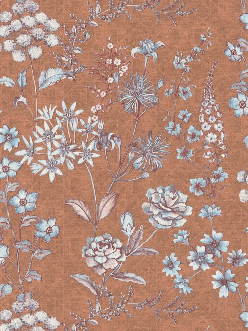 Stockholm Floral Wallpaper - Chocolate