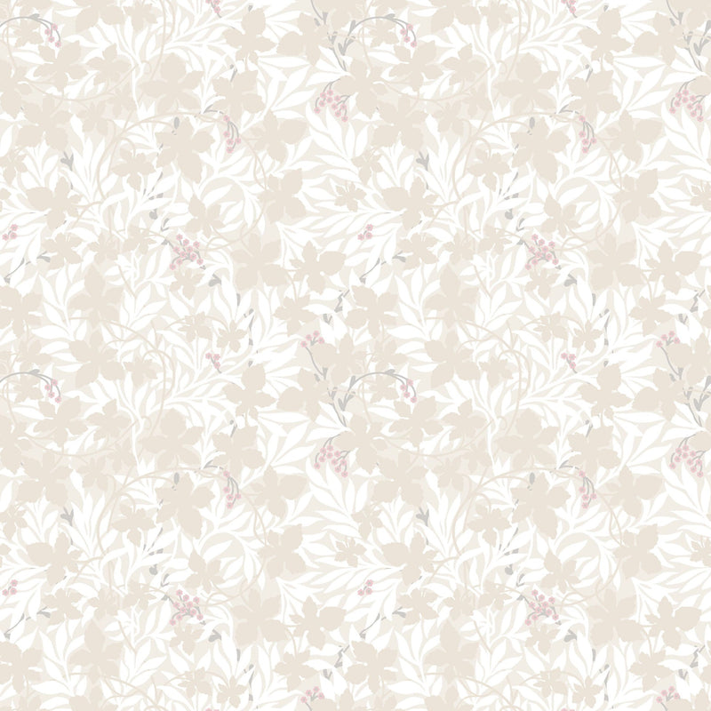 Vinbarsblad Wallpaper - Beige