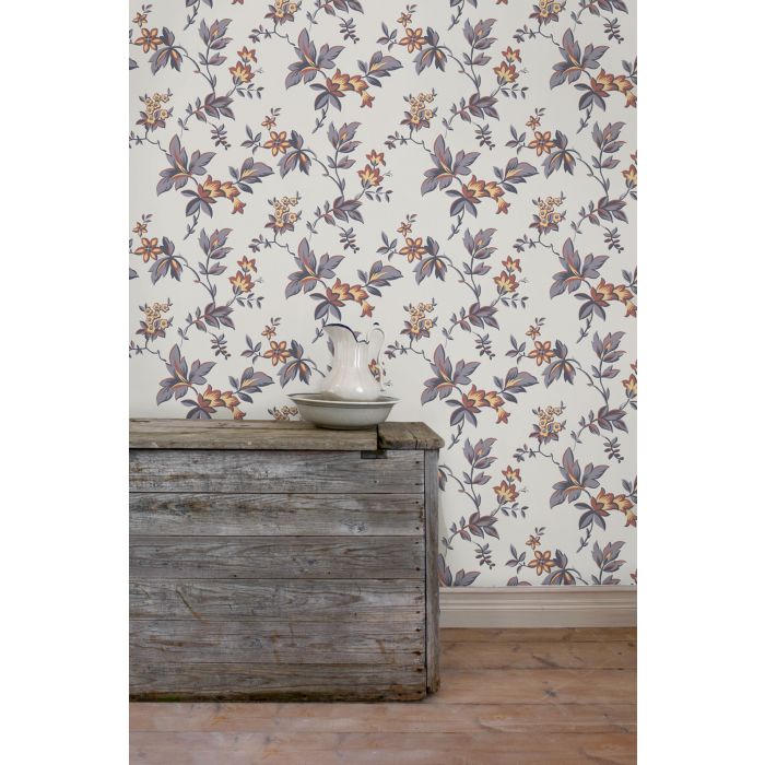 Lovang Historical Wallpaper - Grey/Multi/Purple