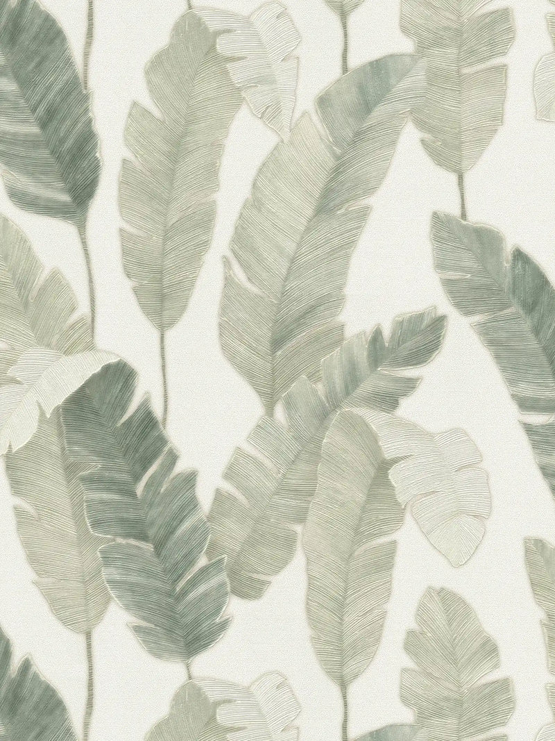 Bali Fronds Wallpaper - Green