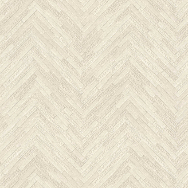 Versace Parquet Wallpaper - Creme/Beige