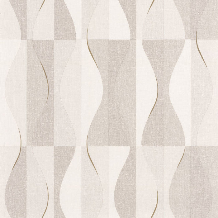 Ondulation Wallpaper - Beige - Discontinuing