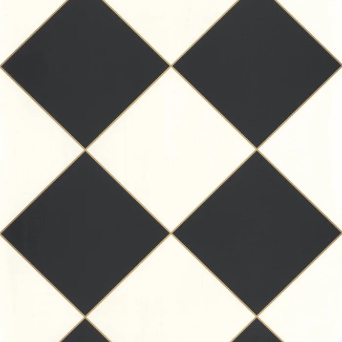 Checkmate Wallpaper - Noir blanc or