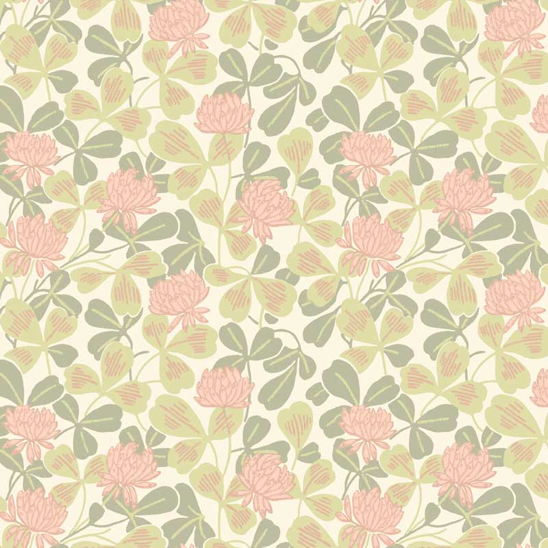 Klover Floral Wallpaper - Pink