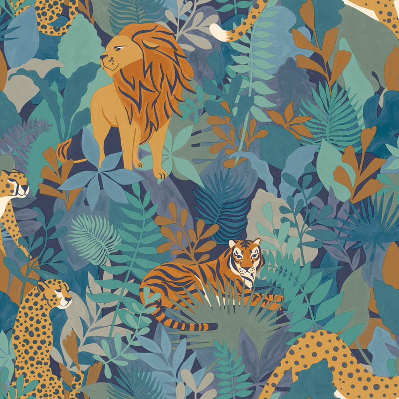 Animal Kingdom Wallpaper - Blue