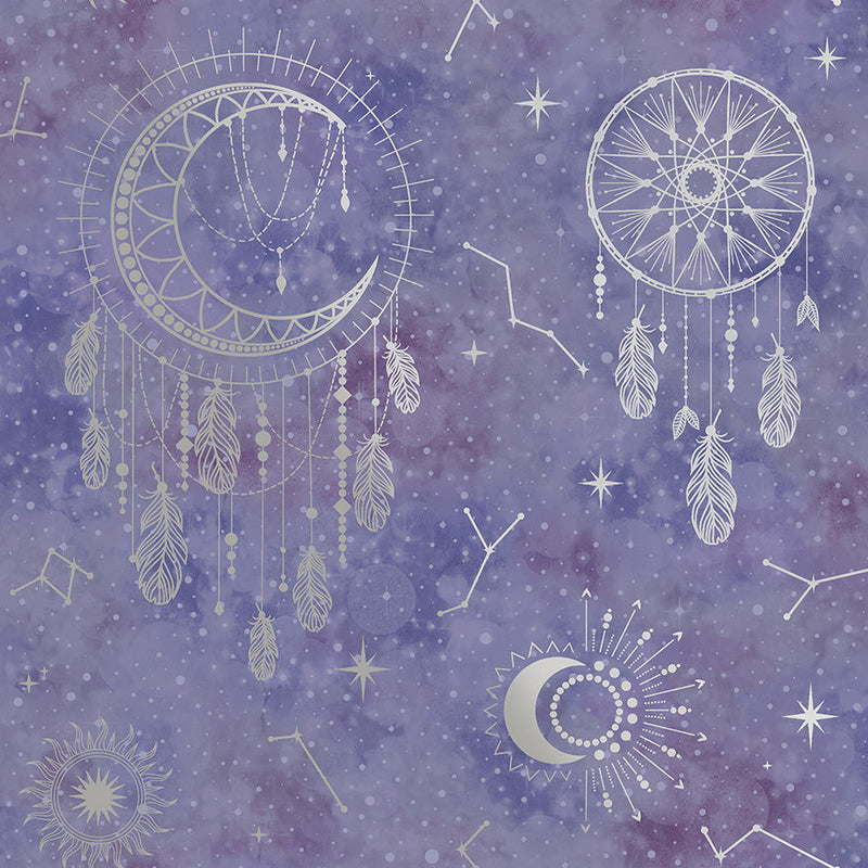 Dreamcatcher Wallpaper - Purple/silver