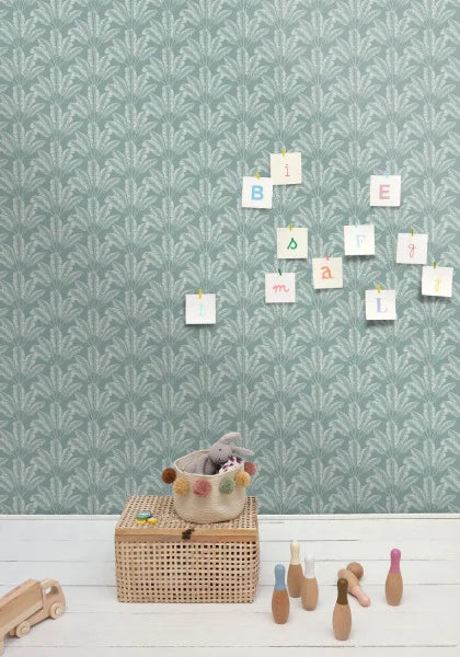 Savannah Wallpaper - Sage Blue