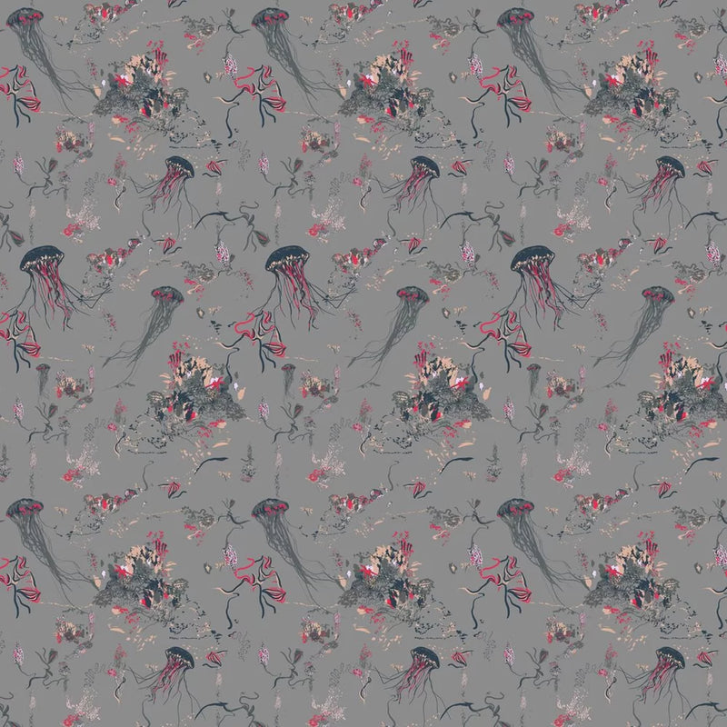 Jellyfish Wallpaper - Grey