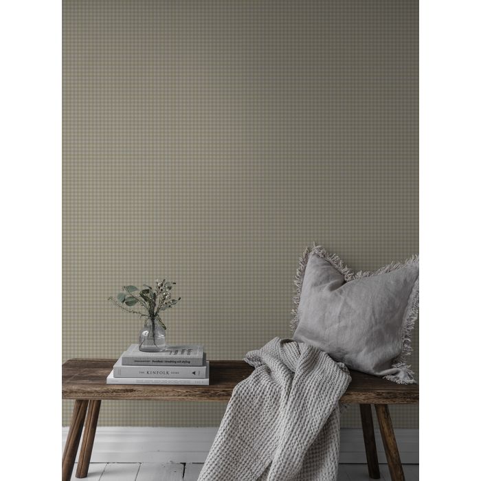 Lotta Gingham Wallpaper - Yellow