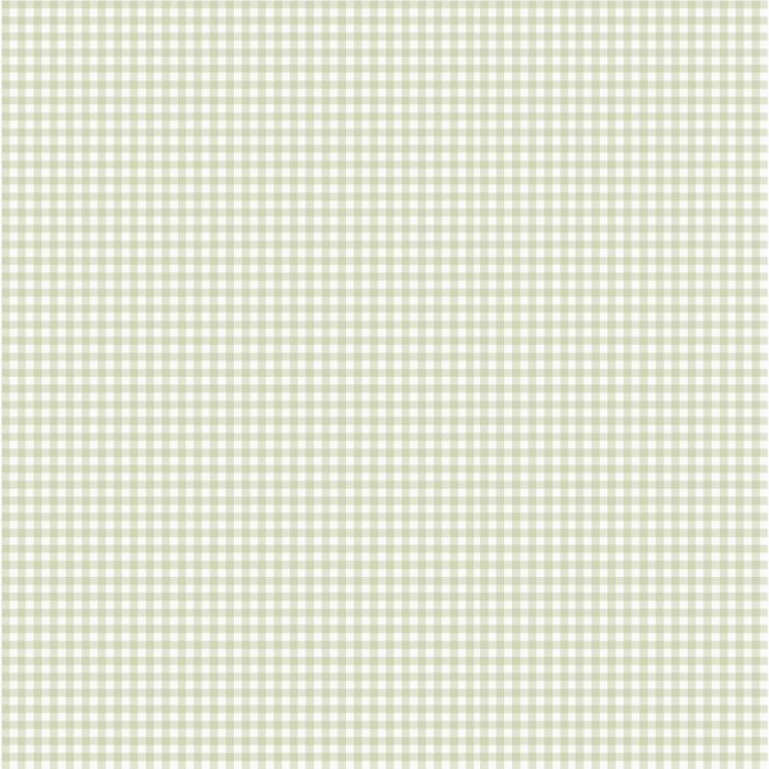 Lotta Gingham Wallpaper - Green