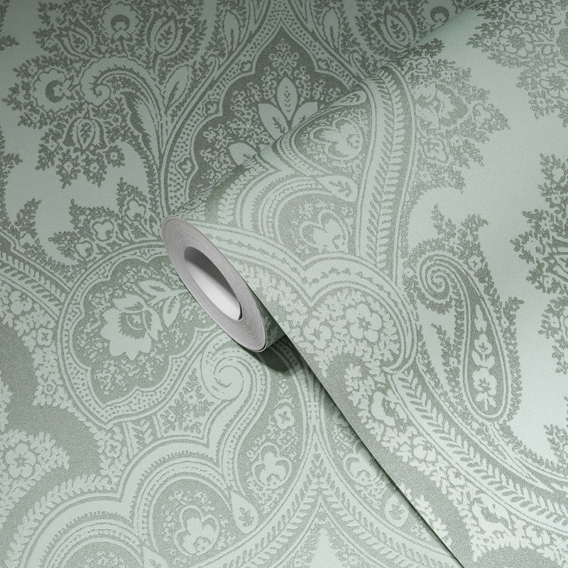 Damask Wallpaper - Sage