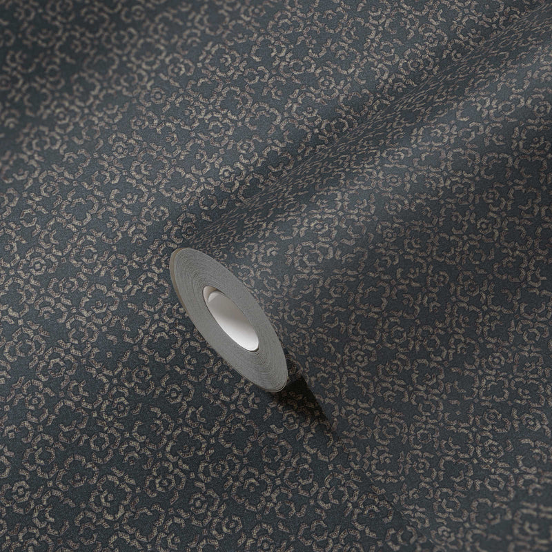 Marrakesh Hall Wallpaper - Metallic Grey