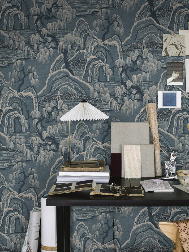 Indigo Garden Wallpaper - 4 Colours