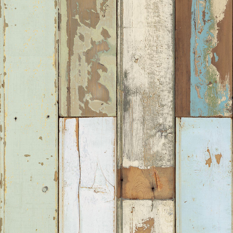 Piet Hein Eek 'Scrapwood Series' Wallpaper - White/Blue Scrapwood - PHE03