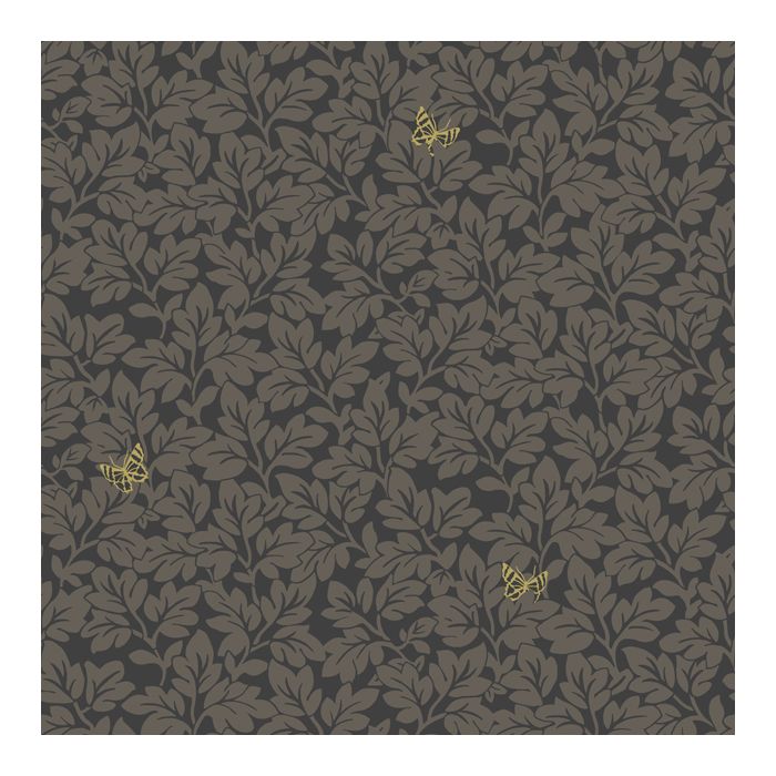 Lunden Butterfly Wallpaper - Black/Gold