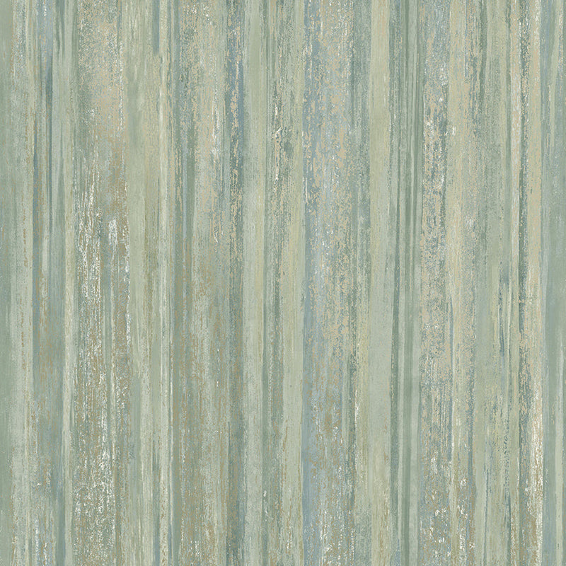 Sample - Lindora - metallic stripe Wallpaper - Duckegg