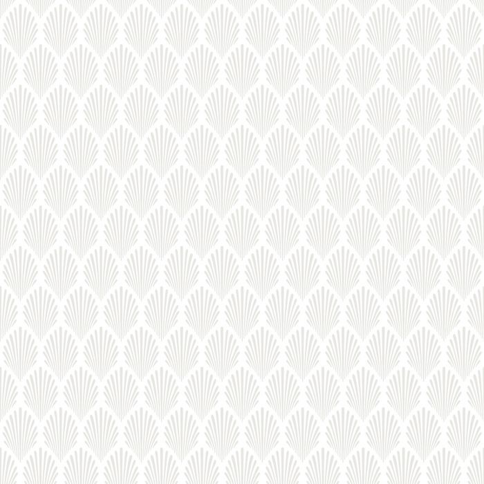 Sample - Elsa Historical Wallpaper - White