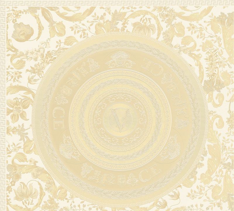 Versace Virtuoso Wallpaper - 5 Colours - Cream