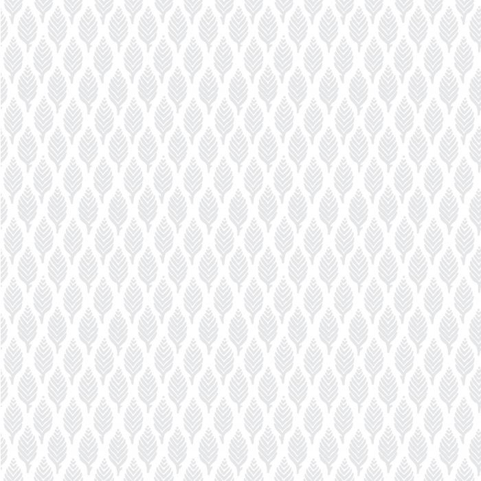 Dun Diamond Leaves Wallpaper - Silver