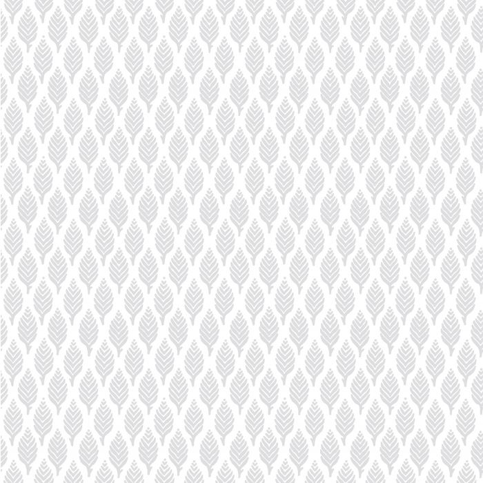 Dun Diamond Leaves Wallpaper - Grey