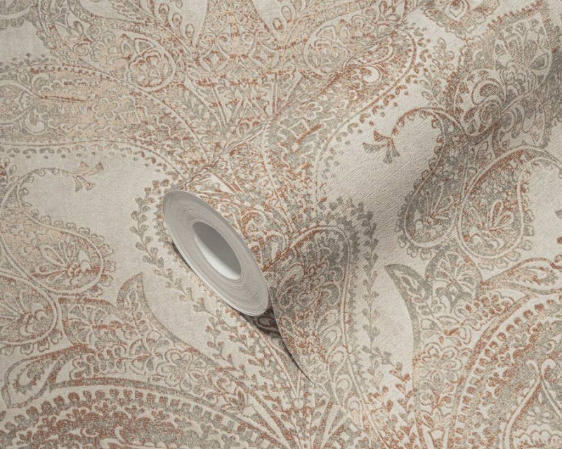 Baroque Ornaments Wallpaper (Metropolitan Stories 3 Collection) - Cream