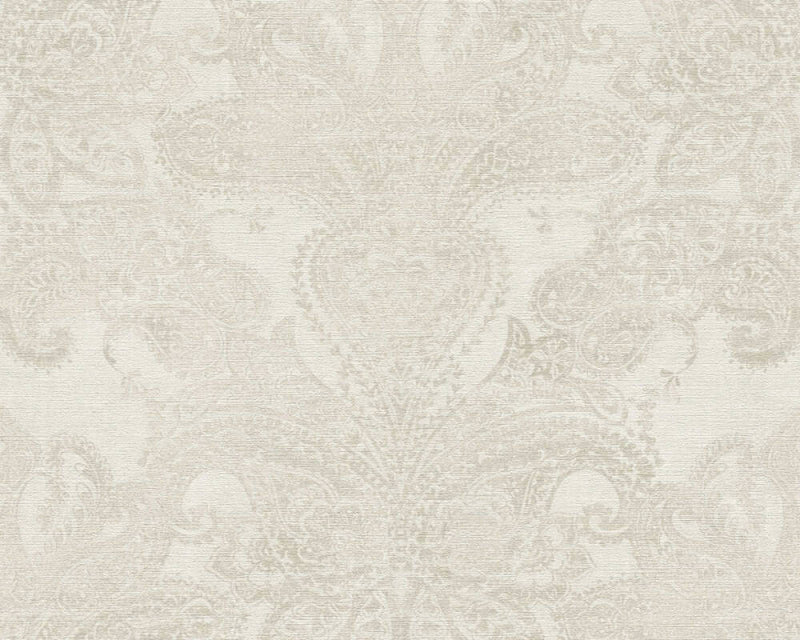 Baroque Ornaments Wallpaper (Metropolitan Stories 3 Collection) - White