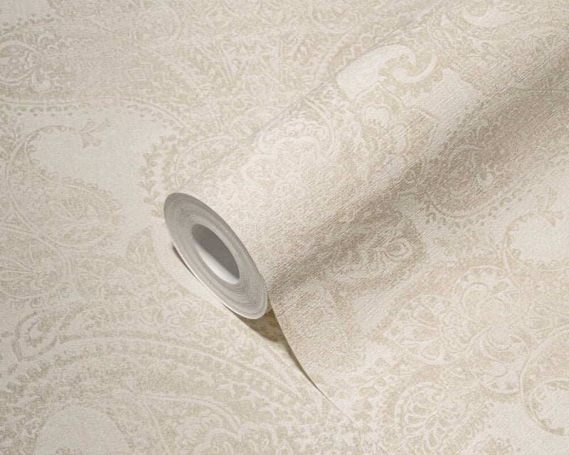 Baroque Ornaments Wallpaper (Metropolitan Stories 3 Collection) - White