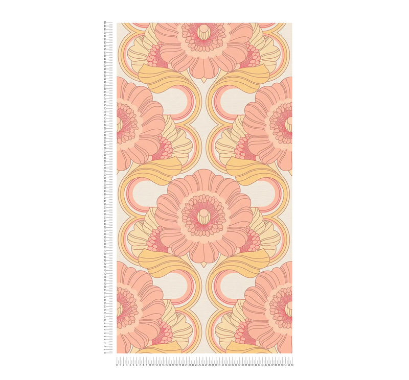 Floral Fantasy Wallpaper - Blush/Yellow