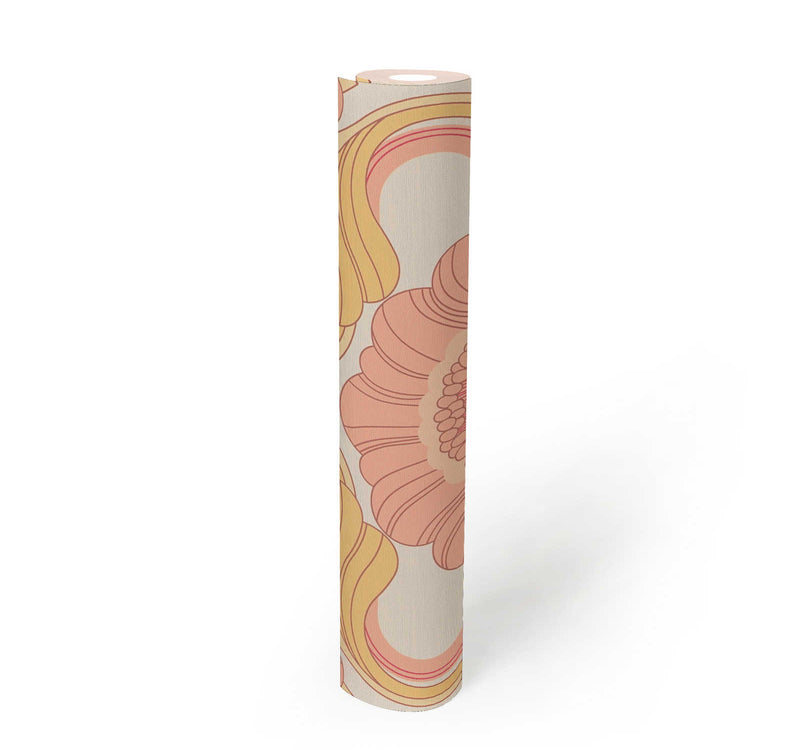 Floral Fantasy Wallpaper - Blush/Yellow