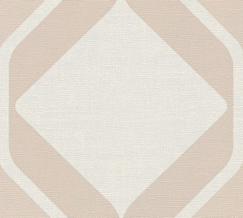 Deco Retro Wallpaper - Pearl White