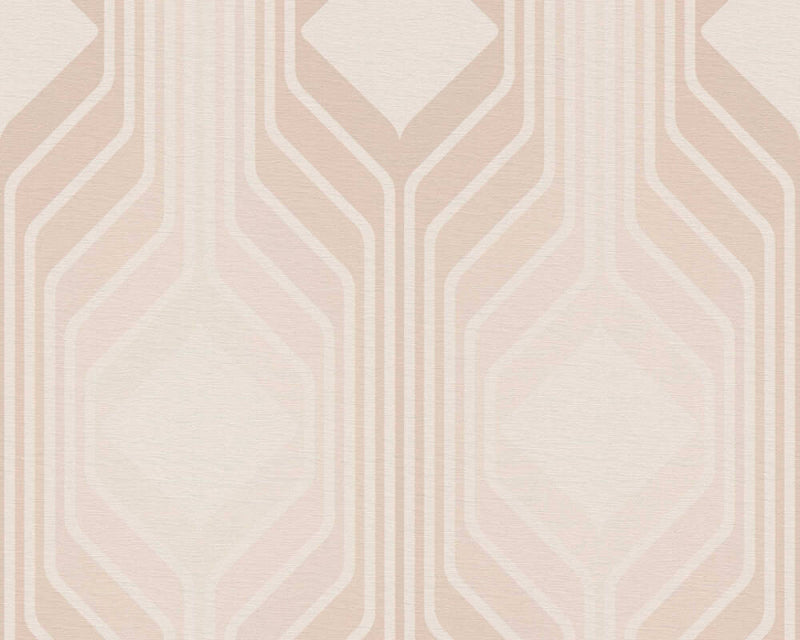 Deco Retro Wallpaper - Beige