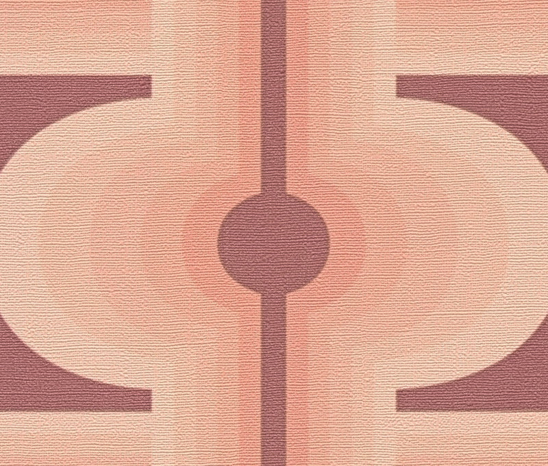 Retro Mesopotamia Wallpaper - Blush