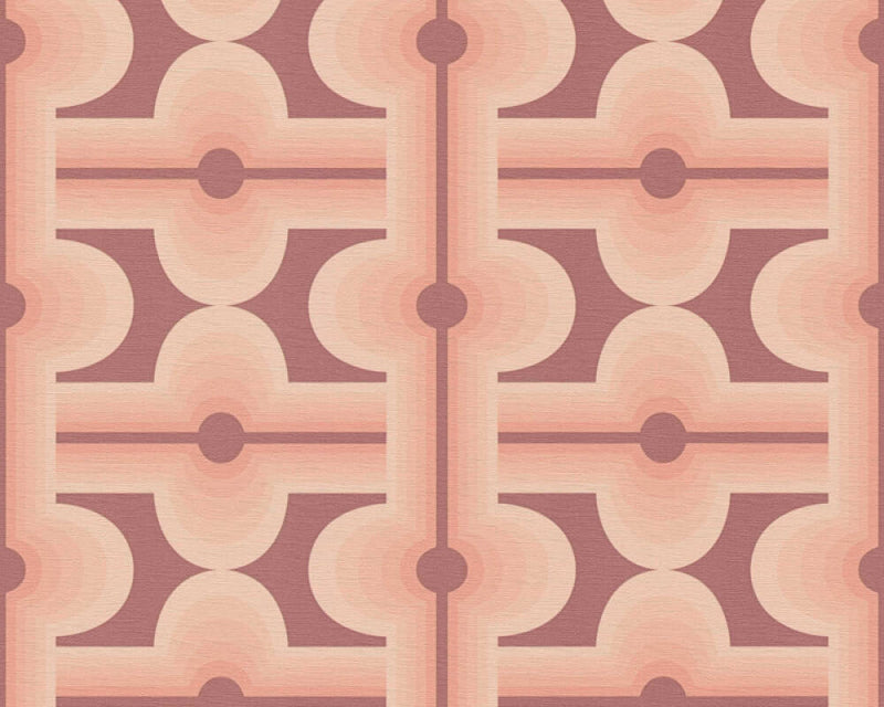 Retro Mesopotamia Wallpaper - Blush