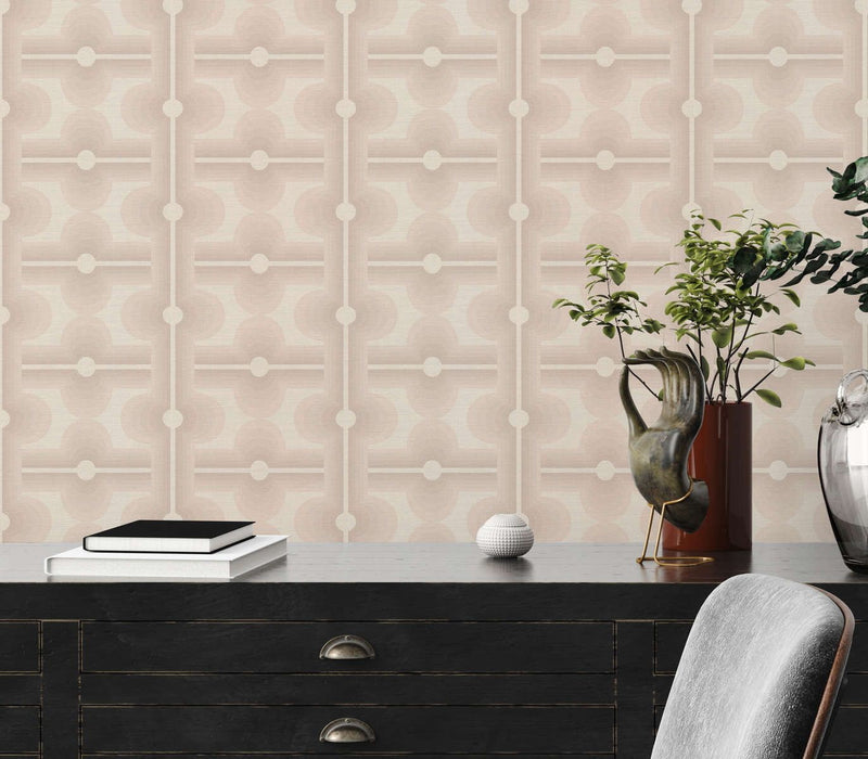 Retro Mesopotamia Wallpaper - White