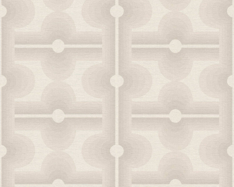 Retro Mesopotamia Wallpaper - White