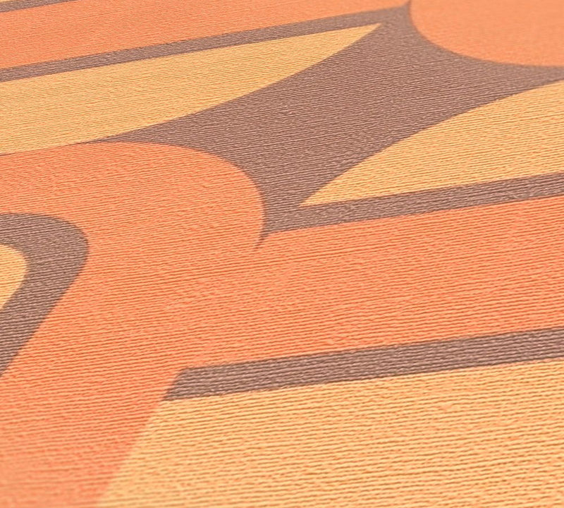 Retroholic Retro Wallpaper - Orange