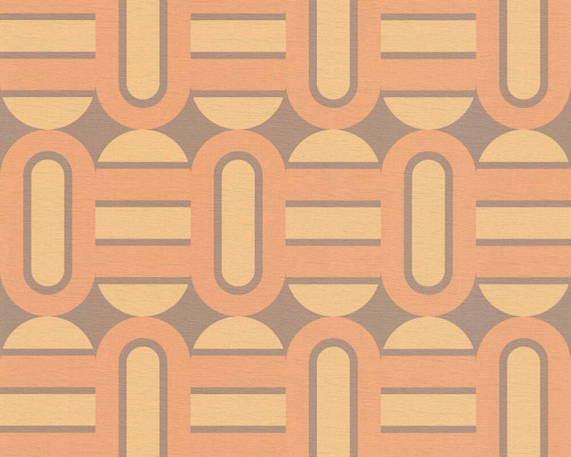 Retroholic Retro Wallpaper - Orange