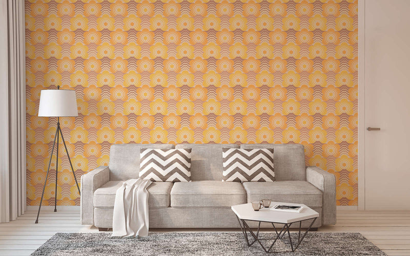 Retro Elegance Wallpaper - Yellow