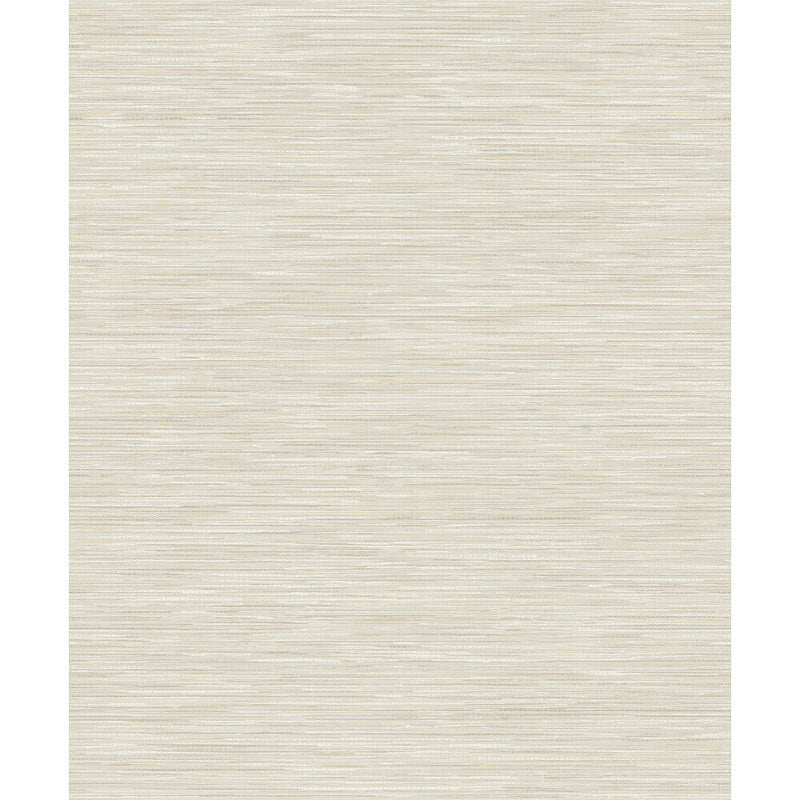 Sample - Bambara - Vinyl Grasscloth Wallpaper - Taupe Plain