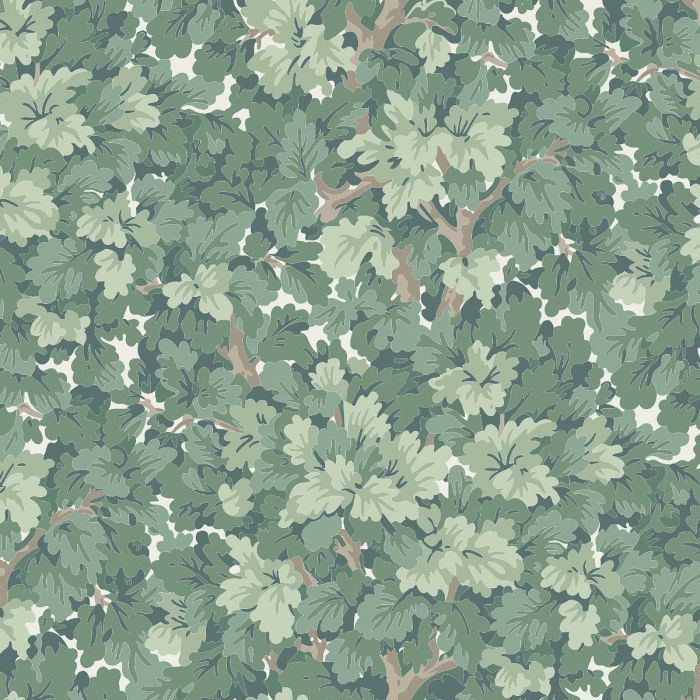 Lilla Dockekulla Wallpaper - Green