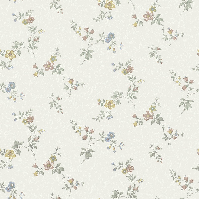 Sample - Kerstin Wallpaper - White