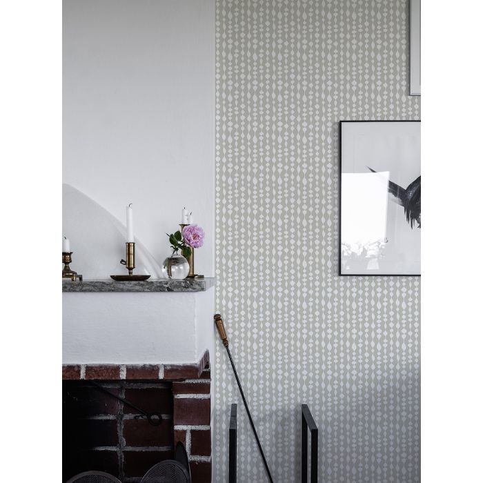 Maragret Geometric Wallpaper - Grey