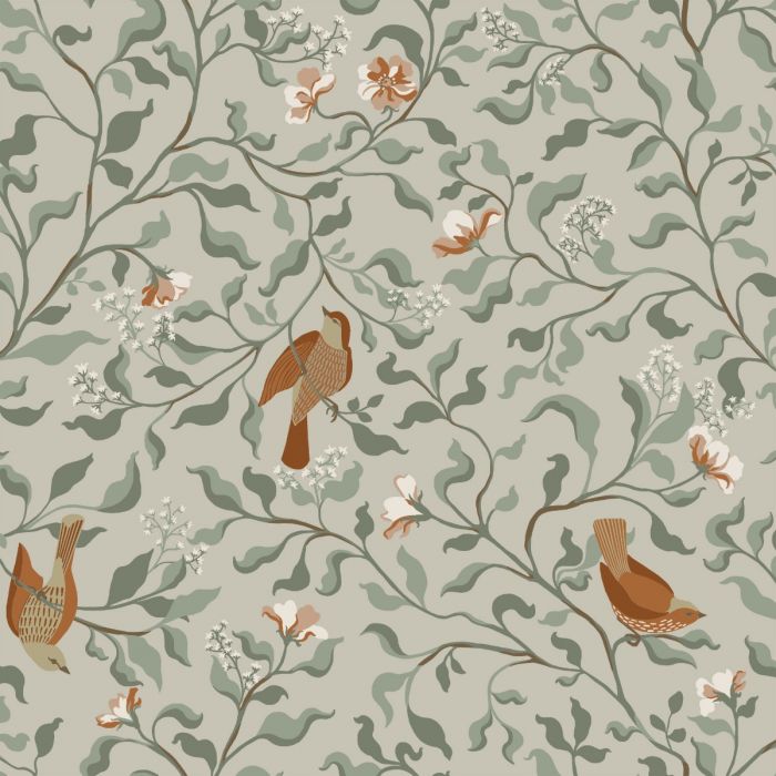 Josefin Birds Wallpaper - Beige