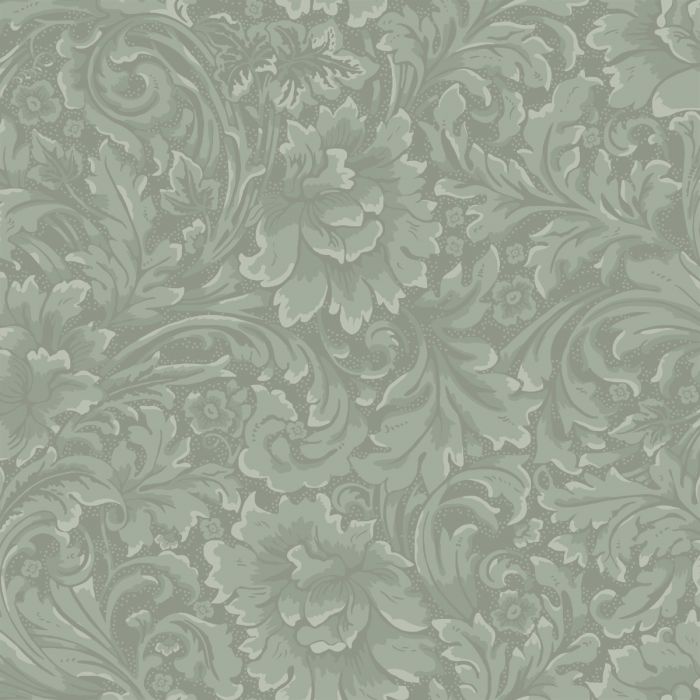 Sample - Idun Floral Symphony Wallpaper - Green