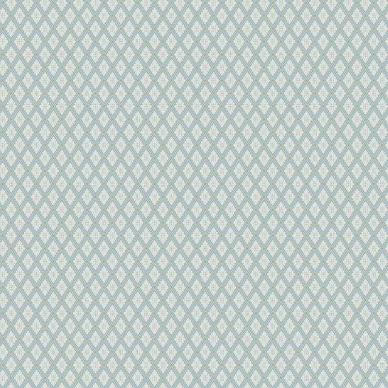 Sample - Selma Diamond Wallpaper - Blue