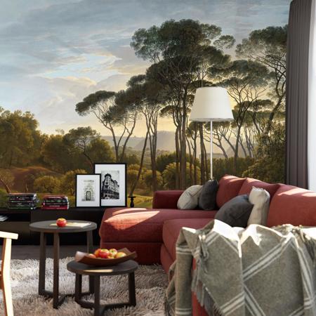 Italian Landscape - Custom Sized Wallpaper Mural (per m2) - Moody