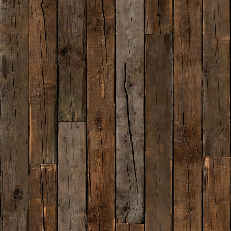 Piet Hein Eek 'Scrapwood Series' Wallpaper - Brown Beams Scrapwood - PHE10